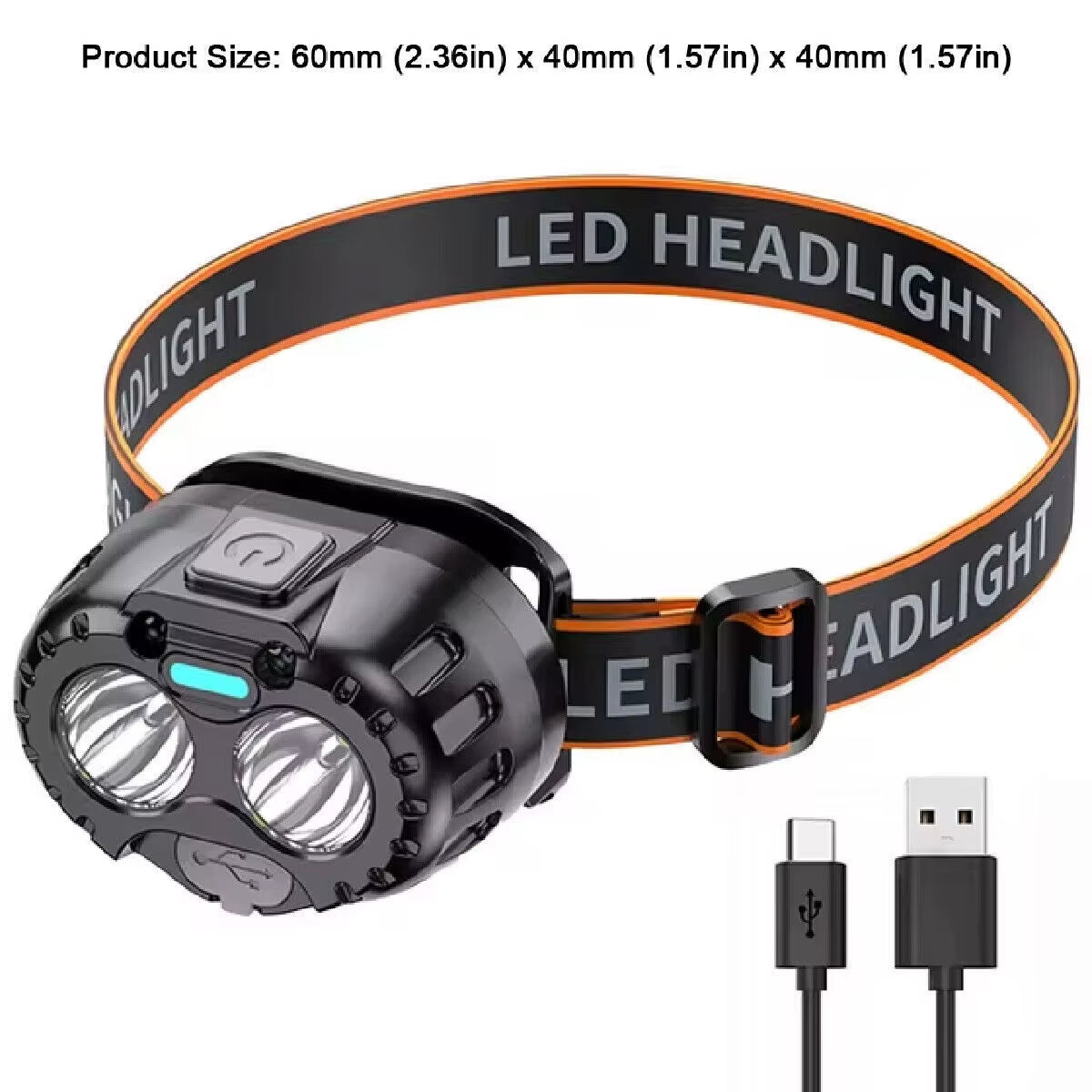LED Headlamp 90000LM Sensor Head Torch Rechargeable Headlight Light Lamp UK