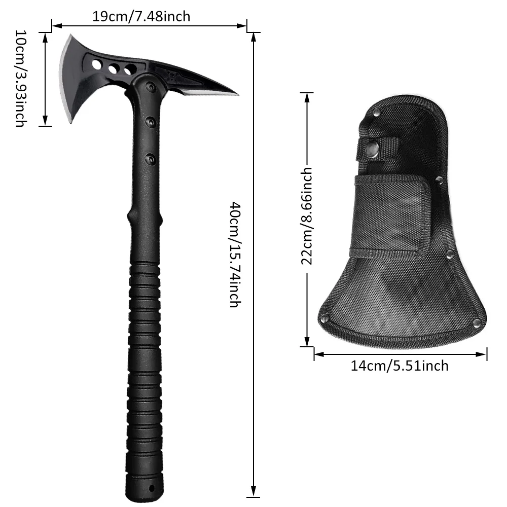 ABS Handle Tactical Axe Outdoor Camping Survival Axe Chopping Trees Self-Defense Multi-Function Rescue High-End Axe