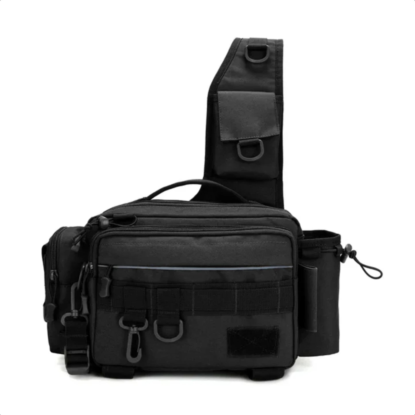 High-Quality Waterproof Fishing Tackle Bag for Men - Durable and Functional Outdoor Gear Organizer with Utility Compartments - R