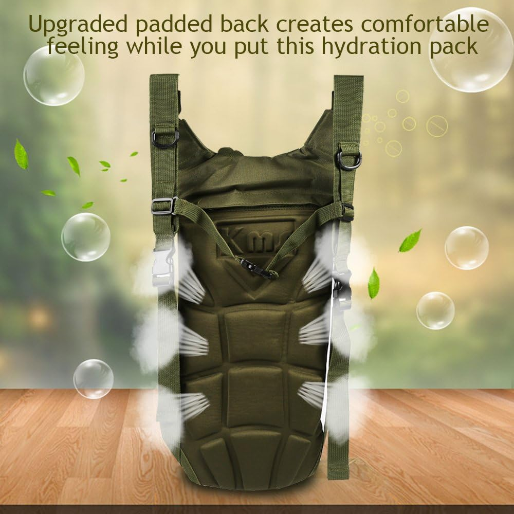 Hydration Backpack,  Water Backpack with 3L Water Bladder, Cycling Backpack for Outdoor Running Climbing Hiking Cycling Camping Bag
