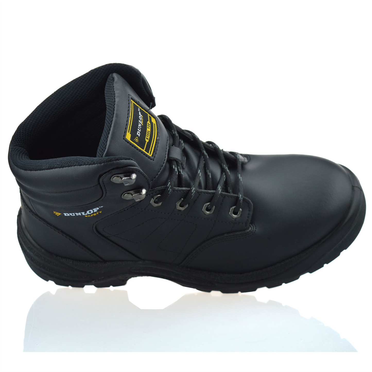 Mens New Leather Safety Steel Toe Cap Work Ankle Walking Combat Boots Shoes Size