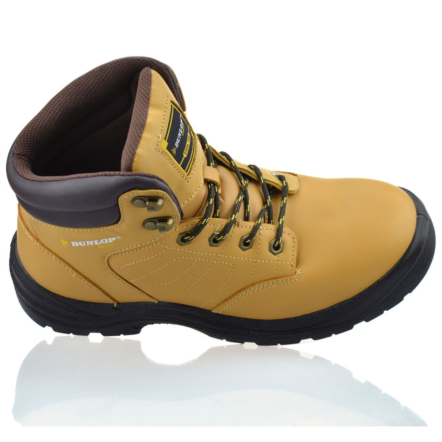 Mens New Leather Safety Steel Toe Cap Work Ankle Walking Combat Boots Shoes Size