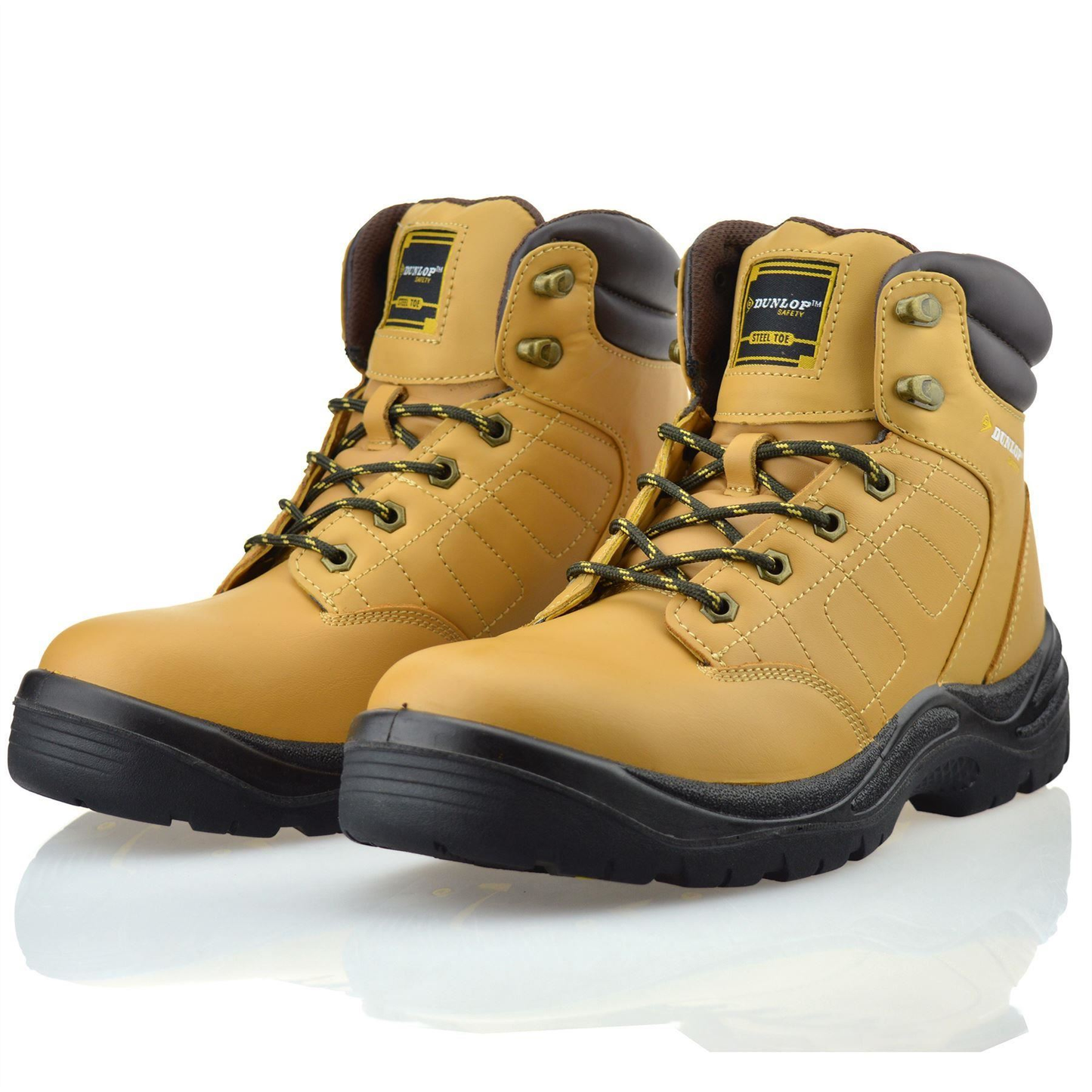 Mens New Leather Safety Steel Toe Cap Work Ankle Walking Combat Boots Shoes Size